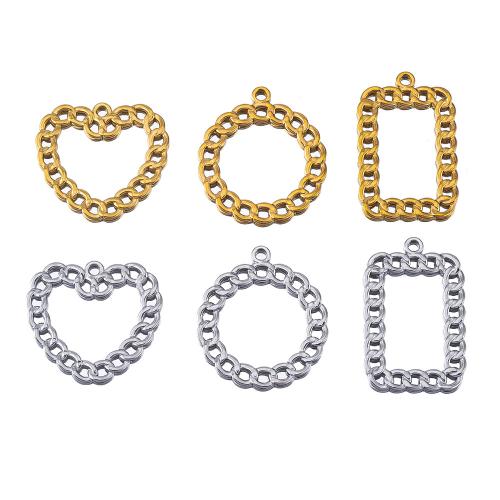 Pendentifs en acier inoxydable, Acier inoxydable 304, Placage, DIY & styles différents pour le choix & creux, plus de couleurs à choisir Vendu par sac