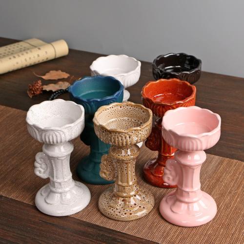 Porcelain Candle Holder, handmade, for home and office & durable 