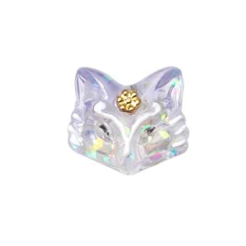 Harz Perlen Schmuck, mit Messing, Fuchs, DIY, keine, 14.7x9.5x13mm, Bohrung:ca. 1.2mm, verkauft von PC