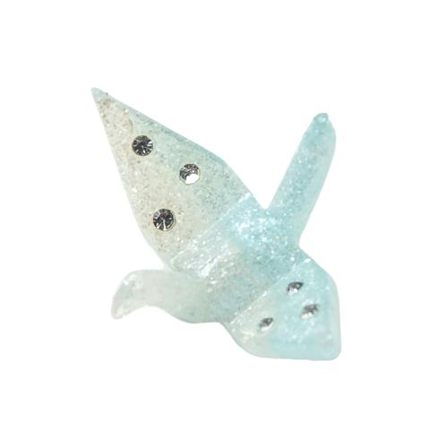 Harz Perlen Schmuck, Tausend Origami-Kraniche, DIY & mit Strass, keine, 25.6x18.6x8.6mm, Bohrung:ca. 1.2mm, verkauft von PC