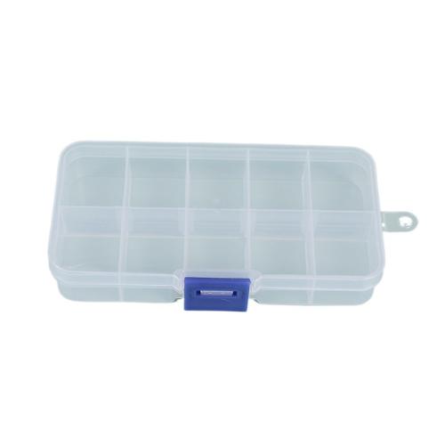 Polypropylene(PP) Storage Box, dustproof & 10 cells clear 