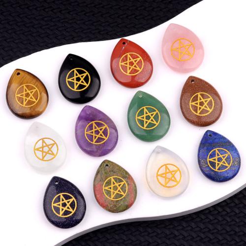 pierre gemme Pendentif, bijoux de mode & DIY, plus de couleurs à choisir, Vendu par PC