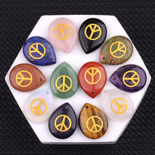 pierre gemme Pendentif, bijoux de mode & DIY, plus de couleurs à choisir, Vendu par PC