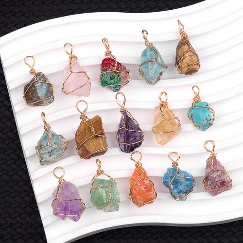 pierre gemme Pendentif, bijoux de mode, plus de couleurs à choisir, Vendu par PC