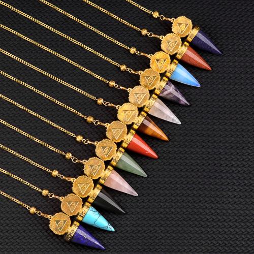 pierre gemme Pendulum Pendant, étoile, bijoux de mode, plus de couleurs à choisir, Vendu par PC