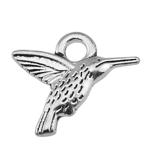 Zinc Alloy Animal Pendants, Bird, plated, DIY 