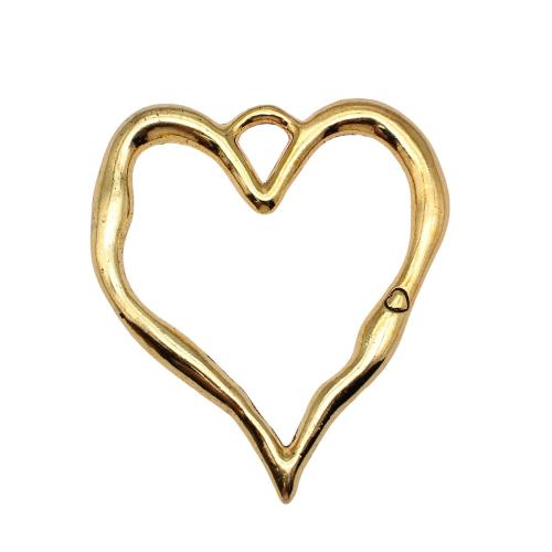 Colgantes de Aleación de Zinc en Forma de Corazón, chapado, Bricolaje & hueco, más colores para la opción, Vendido por UD