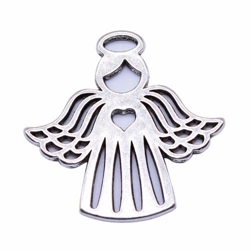 Zinc Alloy Jewelry Pendants, Angel, plated, DIY & hollow 