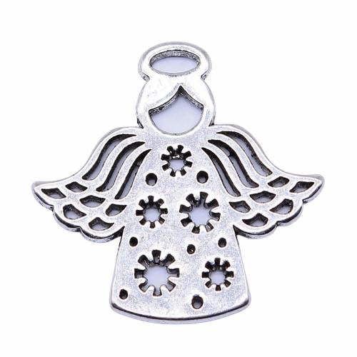 Pendentifs creux en alliage de zinc, ange, Placage, DIY, plus de couleurs à choisir, Vendu par PC