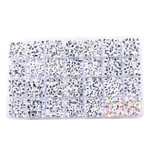 Acrylic Alphabet Beads, DIY & enamel 