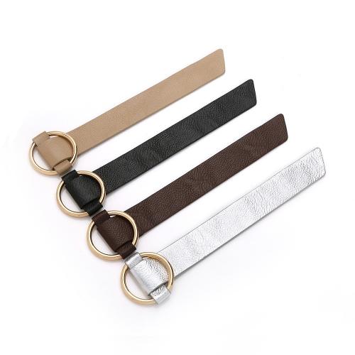 cuir PU bracelet, avec alliage de zinc, réglable & pour femme, plus de couleurs à choisir Environ 9.6 pouce, Vendu par PC