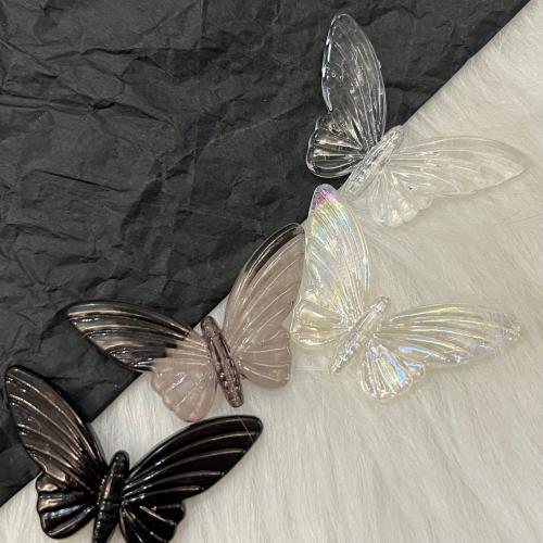 Acrylique Accessoires cheveux DIY de, papillon, plus de couleurs à choisir Vendu par PC