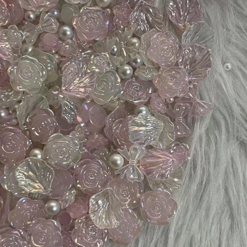 résine goutte, Rose, modèle mixte & DIY & normes différentes pour le choix, rose, pendant length 20-30mm, Vendu par PC