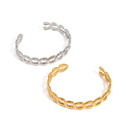 Acier inoxydable 304 bracelet manchette, Placage, bijoux de mode & pour femme & creux, plus de couleurs à choisir, Vendu par PC