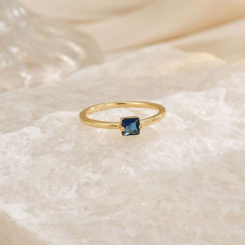 Bague en laiton strass, Placage, styles différents pour le choix & pour femme & avec strass, doré Vendu par PC