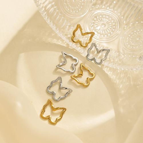 Stainless Steel Pendants, 304 Stainless Steel, Butterfly, plated, DIY 