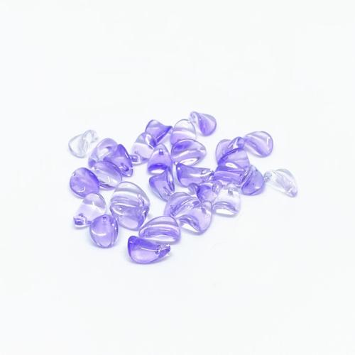 Pendentifs artisanaux au style murano, chalumeau, Pétales, DIY, Couleur aléatoire, pendant length 10-20mm, Vendu par PC[