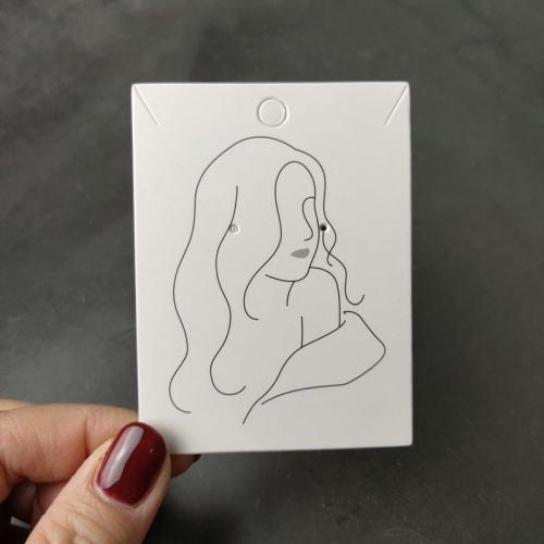 Paper Earring Card, Rectangle, printing 