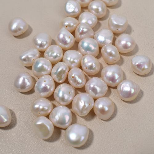 Perle comme Pommes de terre perles d'eau douce, perle d'eau douce cultivée, Baroque, Placage, DIY, blanc Vendu par PC