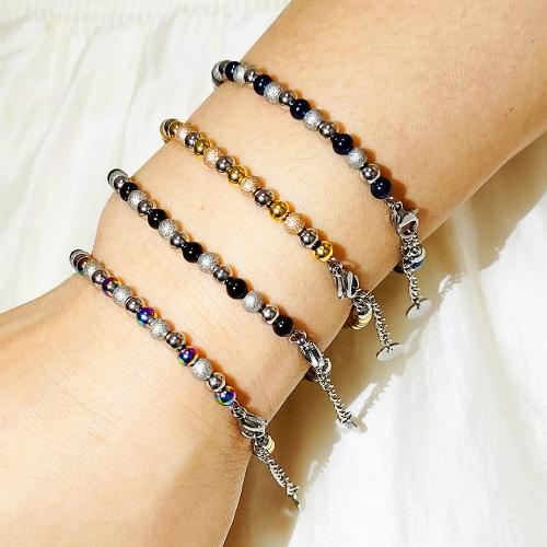 Acier inoxydable 304 bracelet, Placage de couleur d'or, bijoux de mode, plus de couleurs à choisir, Vendu par PC