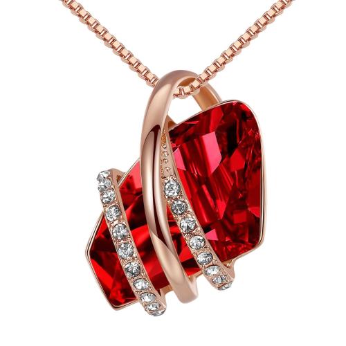 Rhinestone Zinc Alloy Necklace, with Crystal, plated, fashion jewelry & for woman & with rhinestone Approx 41-50 cm 