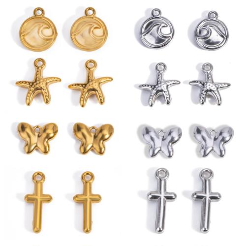 Stainless Steel Pendants, 304 Stainless Steel, plated, DIY 