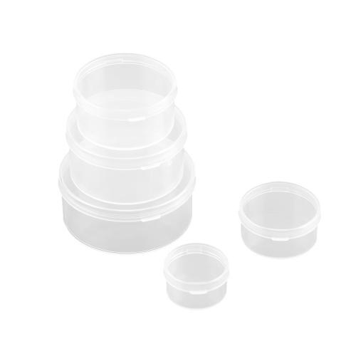 Polystyrene Storage Box, Round, dustproof clear 