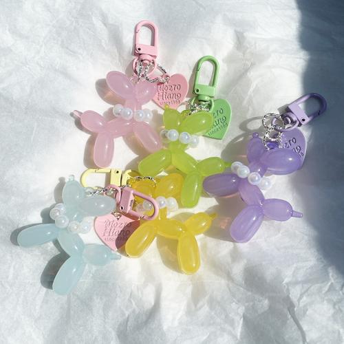 Acrylic Key Clasp, Dog, cute & for woman key clasp length 50-80mm 