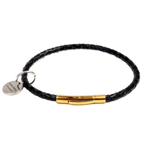 PU Leather Bracelet & for woman, black [