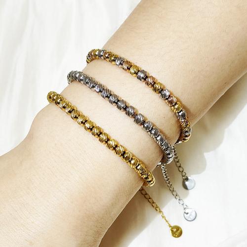 Acier inoxydable 304 bracelet, Placage de couleur d'or, bijoux de mode, plus de couleurs à choisir, Vendu par PC