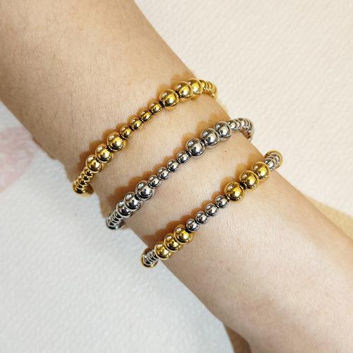 Acier inoxydable 304 bracelet, Placage de couleur d'or, bijoux de mode, plus de couleurs à choisir, Vendu par PC