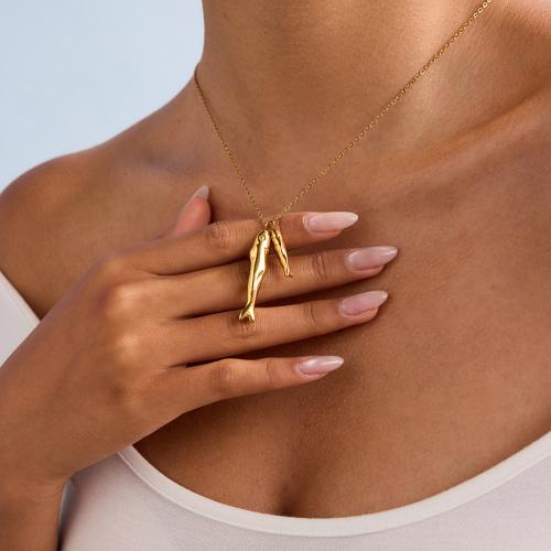 ステンレス鋼のジュエリーネックレス, 304ステンレススチール, とともに チタン鋼, 魚, ゴールドメッキ, ファッションジュエリー, ゴールド, 売り手 パソコン