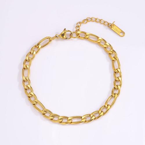 Bracelets en acier inoxydable, Acier inoxydable 304, Placage, bijoux de mode & pour femme, doré, Vendu par PC