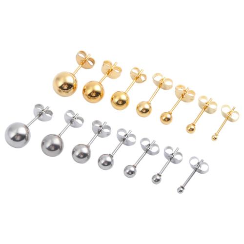 Titanium Steel Stud Earring, plated, Unisex 