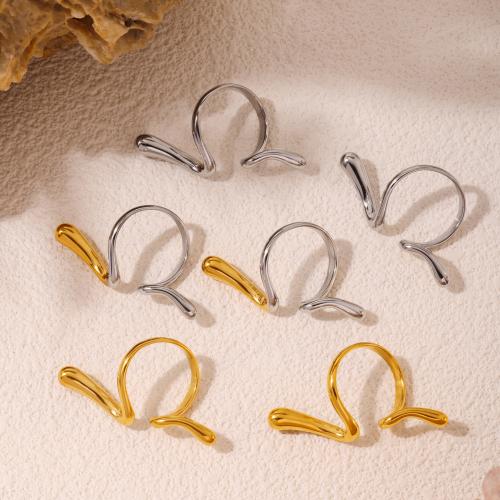 Acier inoxydable 304 Cuff Bague, Placage, bijoux de mode & pour femme, plus de couleurs à choisir Vendu par PC