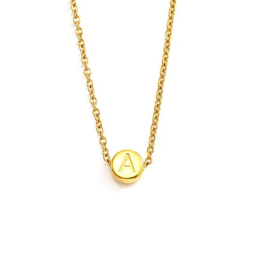 ステンレス鋼のジュエリーネックレス, 304ステンレススチール, 18Kゴールドメッキ, ファッションジュエリー & さまざまなパターンの選択 & 女性用, 売り手 パソコン