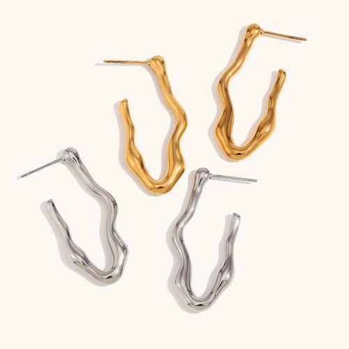 Boucle en acier inoxydable, acier inoxydable 316L, Placage, bijoux de mode & pour femme, plus de couleurs à choisir, Vendu par paire