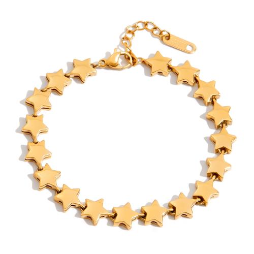 Bracelet en acier inoxydable, Acier inoxydable 304, Placage, bijoux de mode & styles différents pour le choix & pour femme, doré, Vendu par PC