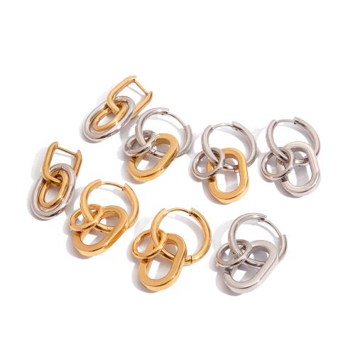 Boucle d'oreille goutte inox, Acier inoxydable 304, Placage, bijoux de mode & pour femme & creux, plus de couleurs à choisir, Vendu par paire