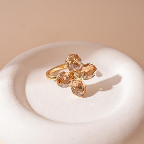 Bague en laiton strass, avec Acrylique, bijoux de mode & pour femme & avec strass, plus de couleurs à choisir, Vendu par PC