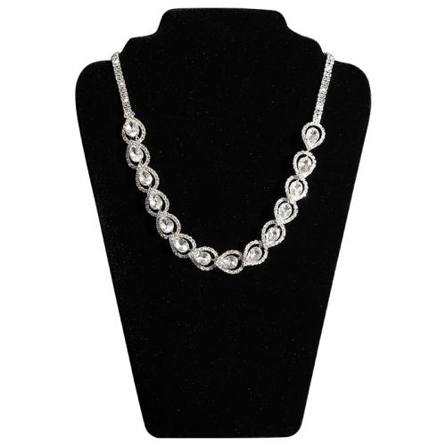 Cardboard Necklace Display, with Velveteen, black 