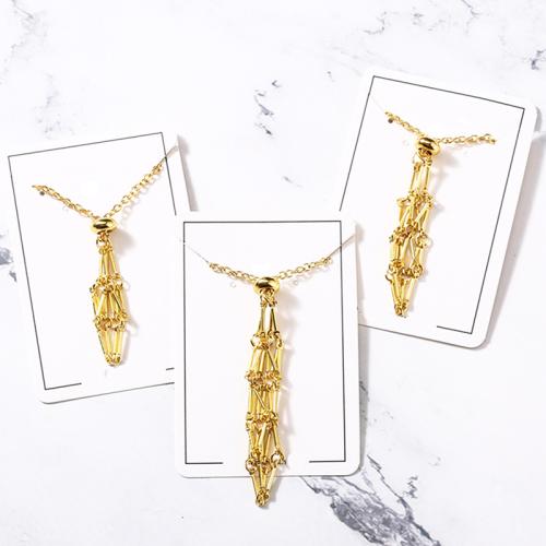 alliage de zinc collier, avec 2inch chaînes de rallonge, Placage, styles différents pour le choix & pour femme Environ 17.7 pouce, Vendu par PC[