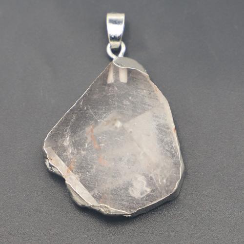 Чистый кварц подвеска, с Железо, Нерегулярные, DIY, кристалл с борнеолом продается PC