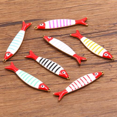 エナメル質のステンレス　ペンダント, 304ステンレススチール, 魚, メッキ, DIY, 無色, 10パソコン/バッグ, 売り手 バッグ