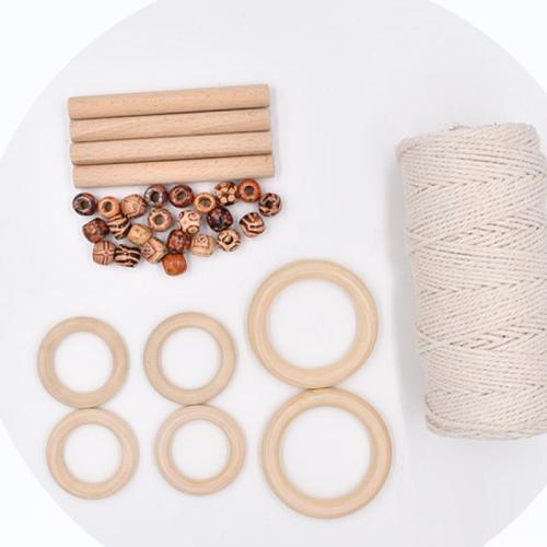 Wood DIY Jewelry Set, with Cotton 