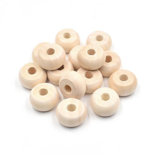bois Perles d’Abacus, poli, DIY, beige Vendu par PC