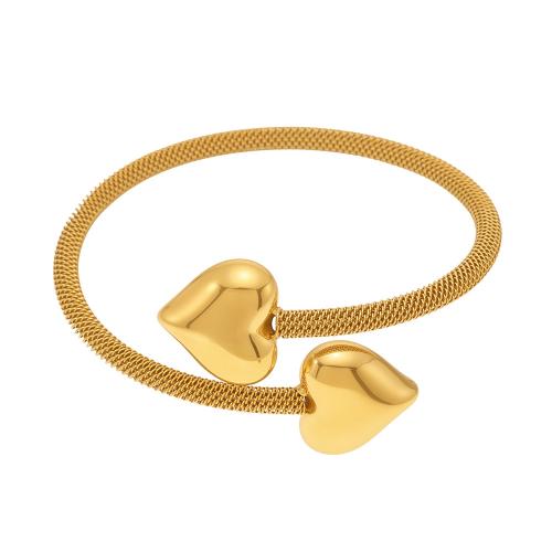 Acier inoxydable 304 bracelet manchette, Placage, bijoux de mode & pour femme, plus de couleurs à choisir, Vendu par PC