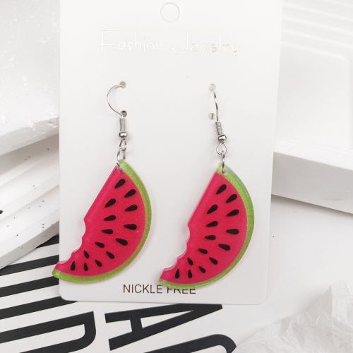 Acrylique Boucle d'oreille goutte, styles différents pour le choix & pour femme, earring length 20-68mm, Vendu par paire
