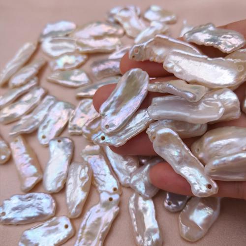 perle d'eau douce cultivée goutte, Baroque, DIY, blanc Vendu par PC