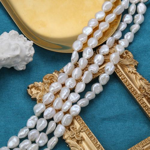 perle d'eau douce cultivée goutte, Baroque, DIY, blanc Vendu par brin